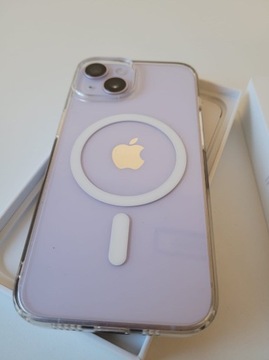 iPhone 14 256 GB fioletowy prawie nowy gwarancja