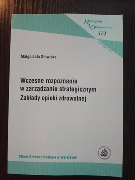 Wczesne rozpoznanie w zarządzaniu strategicznym