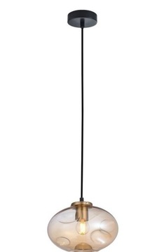 Italux Lampa wisząca HATELLA śr. 22 cm mosiądz E27