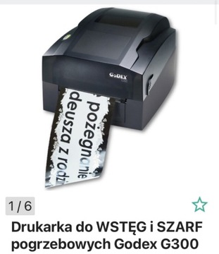 Drukarka do szarf i etykiet GODEX G300