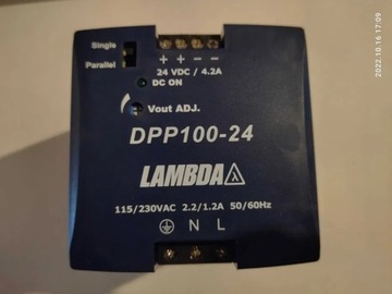 Zasilacz na szynę DIN TDK-Lambda DPP100-24, 24 V