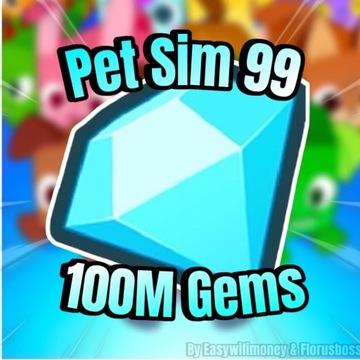 Pet Simulator 99 100M Gems Roblox Ps99 100M gemów