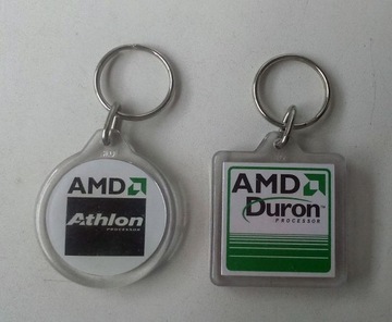 Oryginalne breloczki AMD Duron + Athlon Procesor