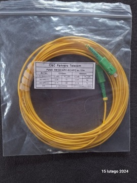 PATCHCORD SIMPLEX SC/APC-SC/APC 10m