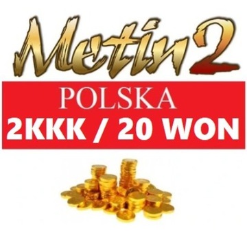 Metin2 PL POLSKA 20W 20 WON 2KKK YANG *Dostępny