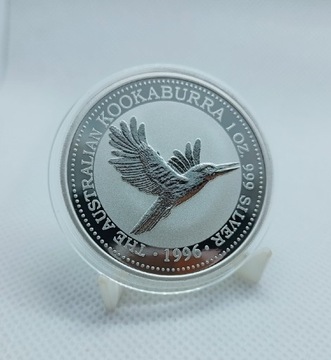 KOOKABURRA 1996 AUSTRALIA 1$ 1oz. srebro 999