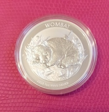 1 Dolar Australia Wombat 2023 rok, srebro 9999
