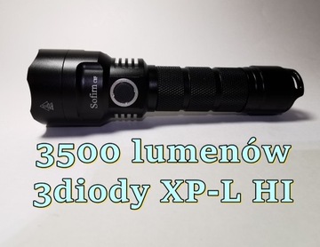 3x Cree XP-L HI V4, Sofirn C8F