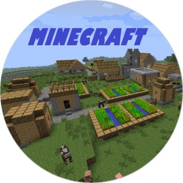 OPŁATEK NA TORT MINECRAFT GRA POSTAĆ 