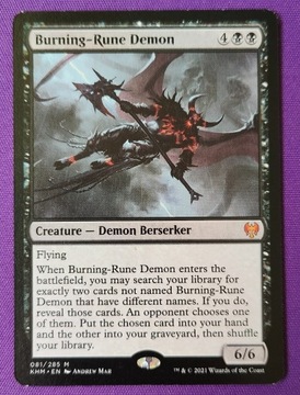 Karta MTG: Burning-Rune Demon