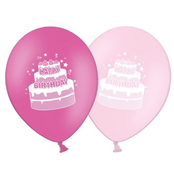 balony urodzinowe,tort happy birthday,zestaw 10szt
