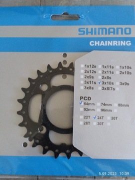 Tarcza Shimano FC-M522, 24 T