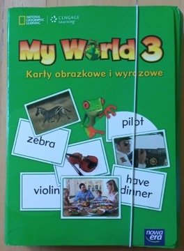 MY WORLD 3 karty obrazowe i wyrazowe NOWA ERA