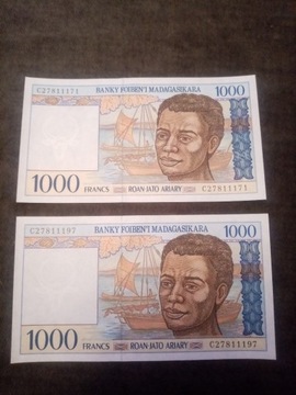 Madagaskar 1994 1000 francs  - UNC 