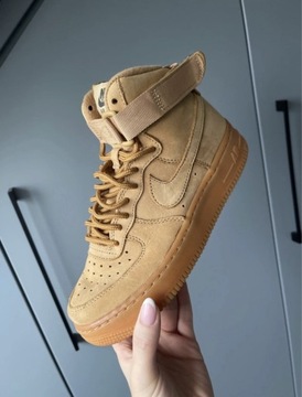 Buty Nike air force 1 musztardowe 