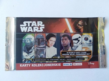 Karty STAR WARS Carrefour Przebudzenie Mocy folia