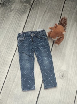 Spodnie jeansowe dziewczęce Levi's 92