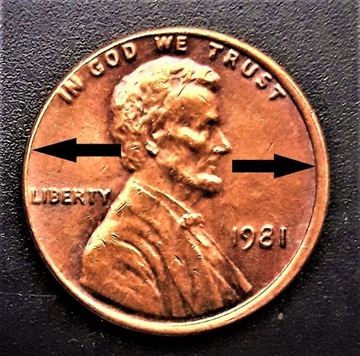 LINCOLN  CENT- 1981--USA - PRZESUNIETY AWERS