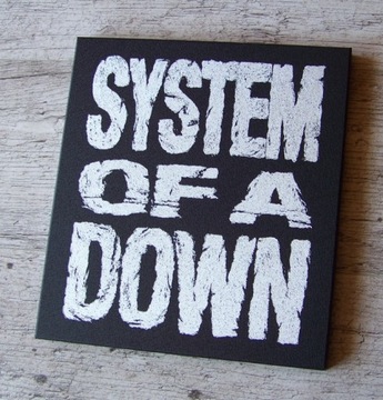 System of a Down rzeźbione logo w blasze .. Grawer