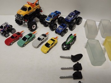 2 Hot Wheels Monster Truck + inne samochody