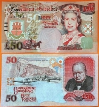 Gibraltar 50 funtów 2006 r. UNC 