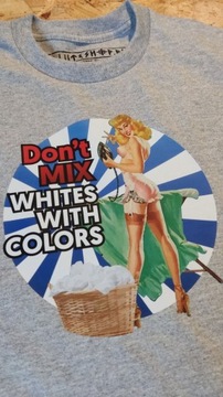 Koszulka Dont`t Mix Whites with Colors, Skinhead