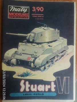 Mały Modelarz 3/90 Czołg lekki M5A1 Stuart VI