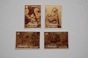 Aitutaki Mi 428-31** BN - akwaforty (Rembrandt)