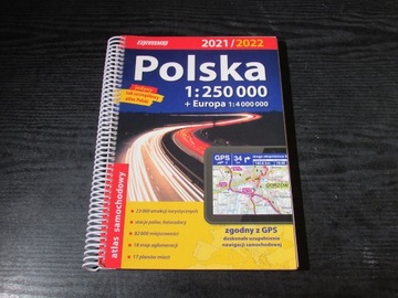 Atlas samochodowy Polska Europa