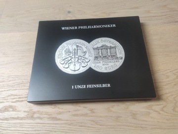 Kaseta na srebrne monety Wiedeński Filharmonik 