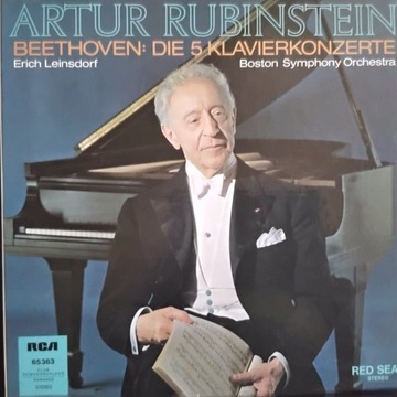 Beethoven Die 5 Klavierkonzerte, A. Rubinstein (4LP NM/M)