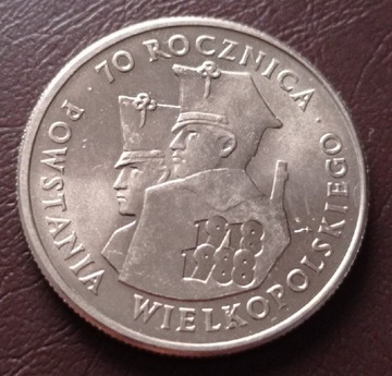 100 zł 70 Rocznica Powstania Wielkopolskiego 1988