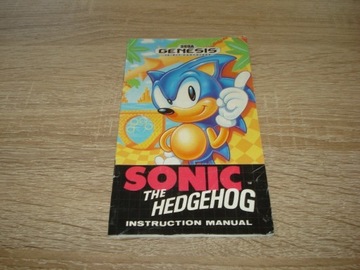 Sonic The Hedgehog Sega Genesis insturkcja