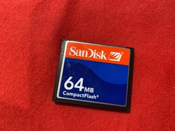 Karta pamięci CompactFlash SanDisk 64mb SPRAWNA