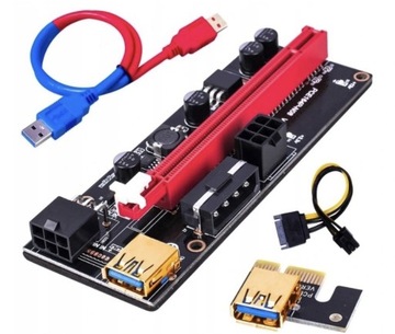 Riser 009S Pci-E 1X-16X Usb3.0 NAJNOWSZY MODEL