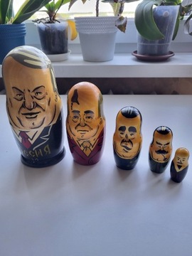 Matrioszka głowy prezydentów zsrr/Rosja 