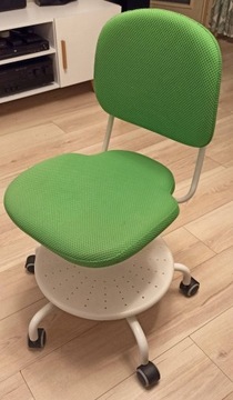 Krzesło dziecięce IKEA VIMUND zielone
