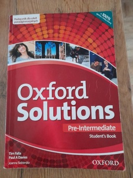 Podręcznik do j.Angielskiego ,,Oxford Solutions "