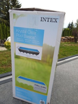 Intex Basenowa plandeka solarna, niebieska,