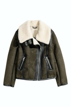 H&M  kurtka ocieplana biker motocyklowa ramoneska