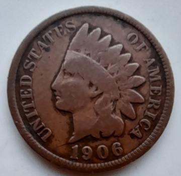 USA 1 cent  1906 