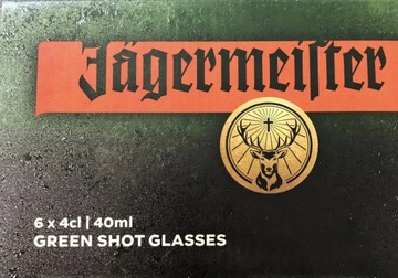 JAGERMEISTER Kieliszki do mrożenia szkło