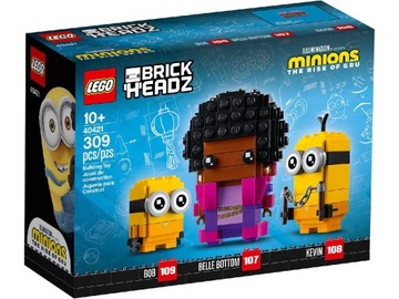 LEGO 40421 BrickHeadz - Belle Bottom, Kevin i Bob