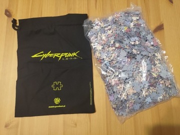 Puzzle Cyberpunk 2077 Nowe, 1500 elementów+ worek.