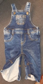 spodnie ogrodniczki jeans F&F Baby r 3 mce