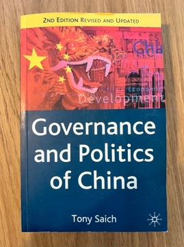 Tony Saich, Governance and Politics of China