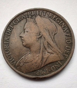 ANGLIA 1 Pence 1899 ŁADNA