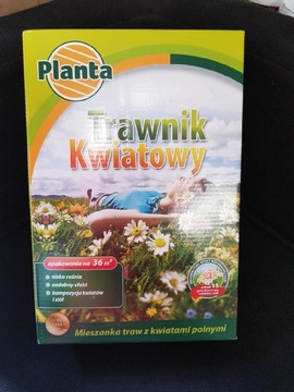 Trawnik kwiatowy 0.9kg mieszanka traw i kwiatów