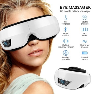 Wibracyjny masażer do oczu Bluetooth 