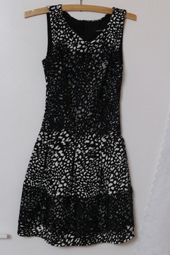 Sukienka black white czarno biała Styled in Italy XS/S